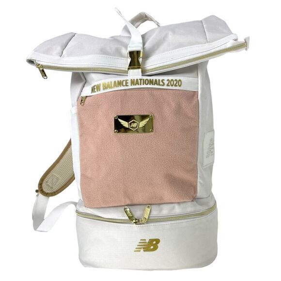 2020 NBNI New Balance Nationals Indoor Championship Backpack Bag Pink Gold White main image 5